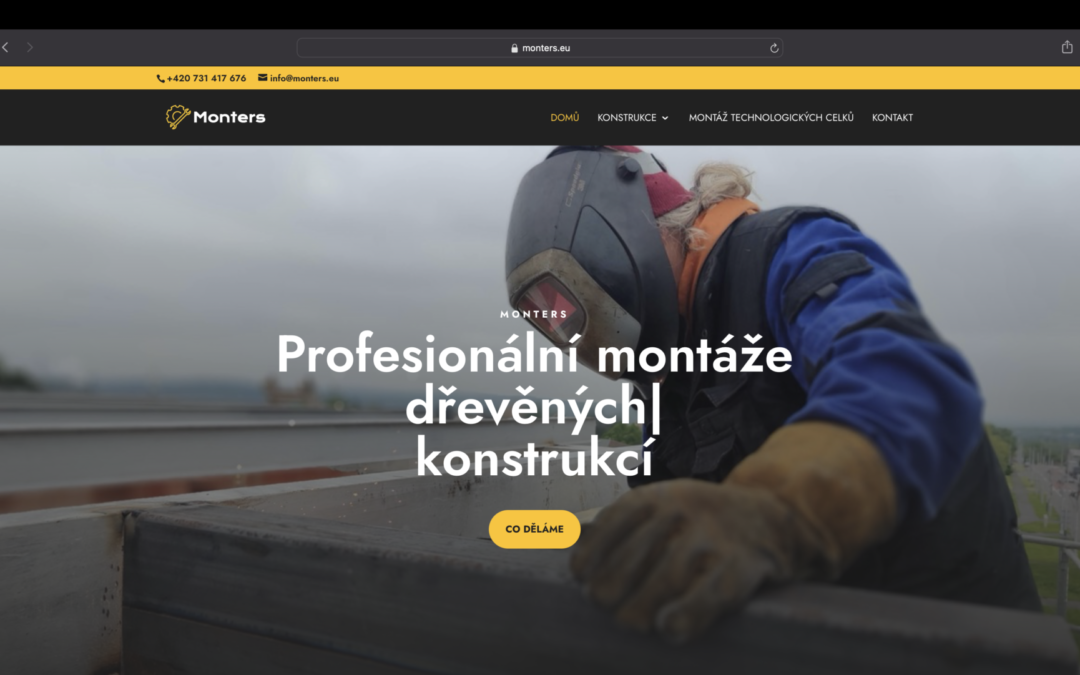 Tvorba prezentačních stránek – monters.eu